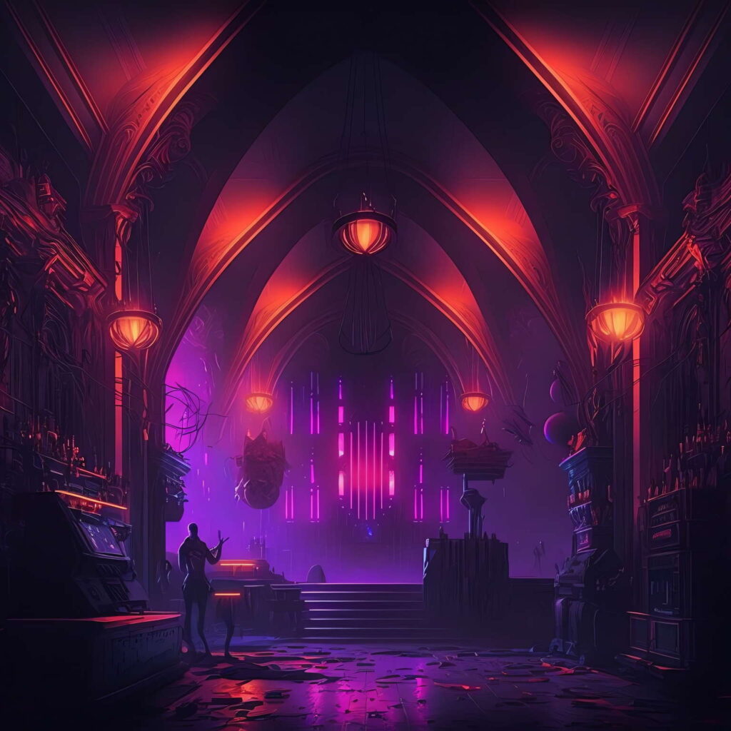 图片[34]-全球设计案例智能库_OJBKAI.COM赛博朋克风霓虹灯设计夜总会Midjourney灵感图库-_设计智库－全球设计案例智能库_OJBKAI.COM-全球设计案例智能库_OJBKAI.COM设计智库