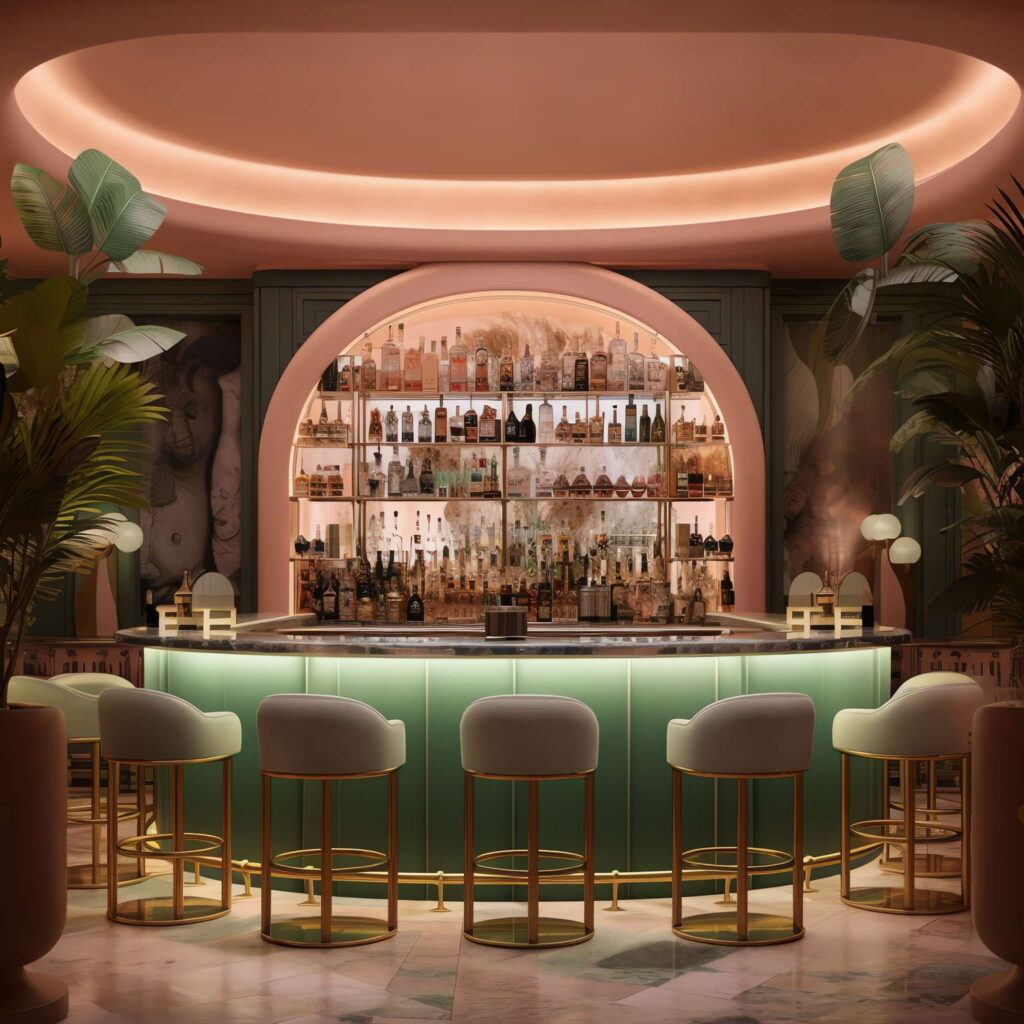 图片[26]-全球设计案例智能库_OJBKAI.COM色彩前卫艺术酒吧吧台区Midjourney灵感图库-_设计智库－全球设计案例智能库_OJBKAI.COM-全球设计案例智能库_OJBKAI.COM设计智库