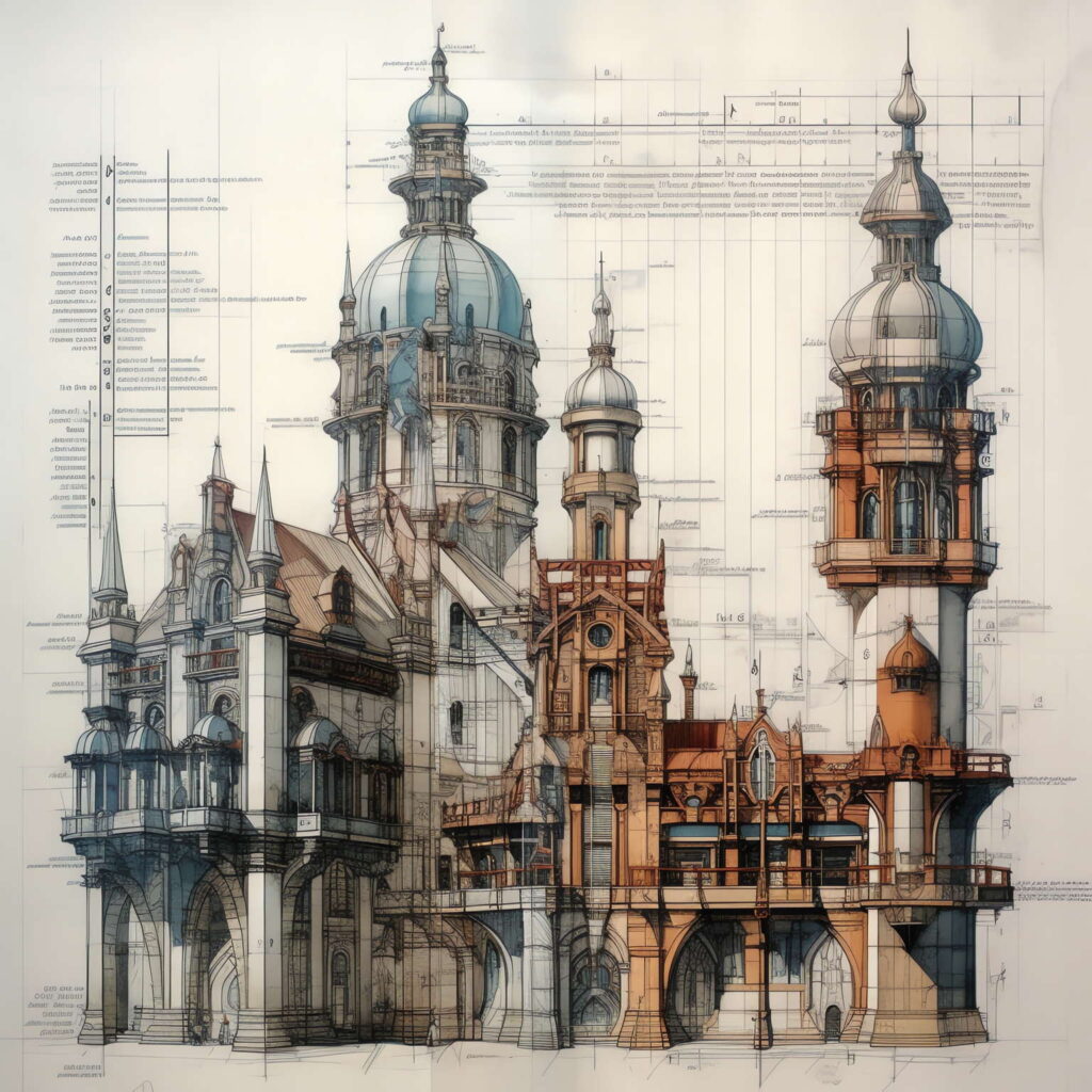 图片[25]-全球设计案例智能库_OJBKAI.COM西方建筑草图Midjourney灵感图库-名师联智库－全球设计案例智能库名师联素材平台-全球设计案例智能库_OJBKAI.COM设计智库