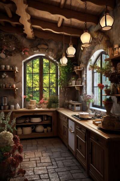 图片[103]-全球设计案例智能库_OJBKAI.COM田园风格厨房_Midjourney灵感图库 105P-全球设计案例智能库_OJBKAI.COM设计智库