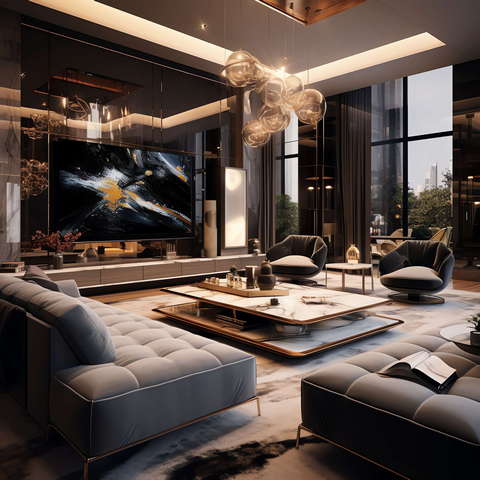 图片[56]-全球设计案例智能库_OJBKAI.COM现代前卫时尚挑高客厅Midjourney灵感图库-_设计智库－全球设计案例智能库_OJBKAI.COM-全球设计案例智能库_OJBKAI.COM设计智库