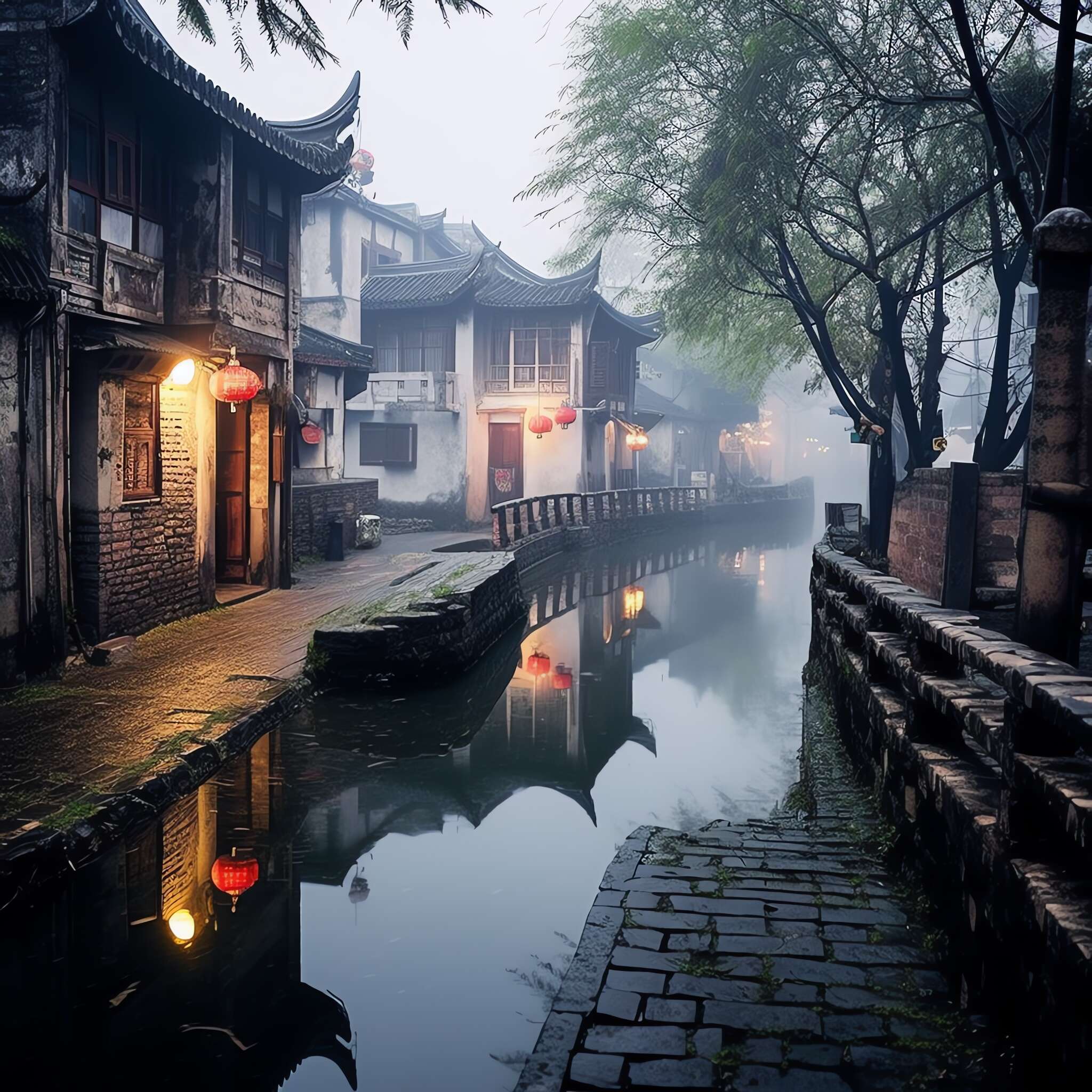 图片[34]-全球设计案例智能库_OJBKAI.COM意境江南小镇Midjourney灵感图库-_设计智库－全球设计案例智能库_OJBKAI.COM-全球设计案例智能库_OJBKAI.COM设计智库