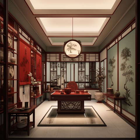 图片[16]-全球设计案例智能库_OJBKAI.COM住宅中式客厅Midjourney灵感图库-_设计智库－全球设计案例智能库_OJBKAI.COM-全球设计案例智能库_OJBKAI.COM设计智库