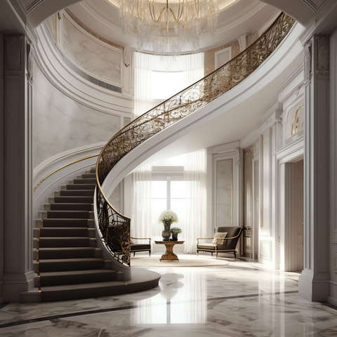 图片[17]-全球设计案例智能库_OJBKAI.COM新古典别墅楼梯Midjourney灵感图库-_设计智库－全球设计案例智能库_OJBKAI.COM-全球设计案例智能库_OJBKAI.COM设计智库