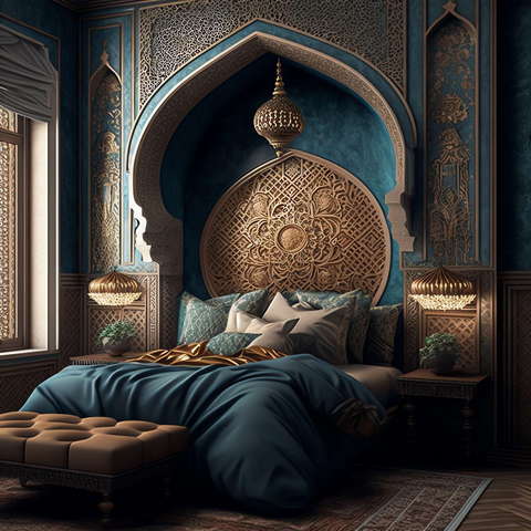 古罗马风情卧室Midjourney灵感图库-_设计智库－全球设计案例智能库_OJBKAI.COM-全球设计案例智能库_OJBKAI.COM设计智库