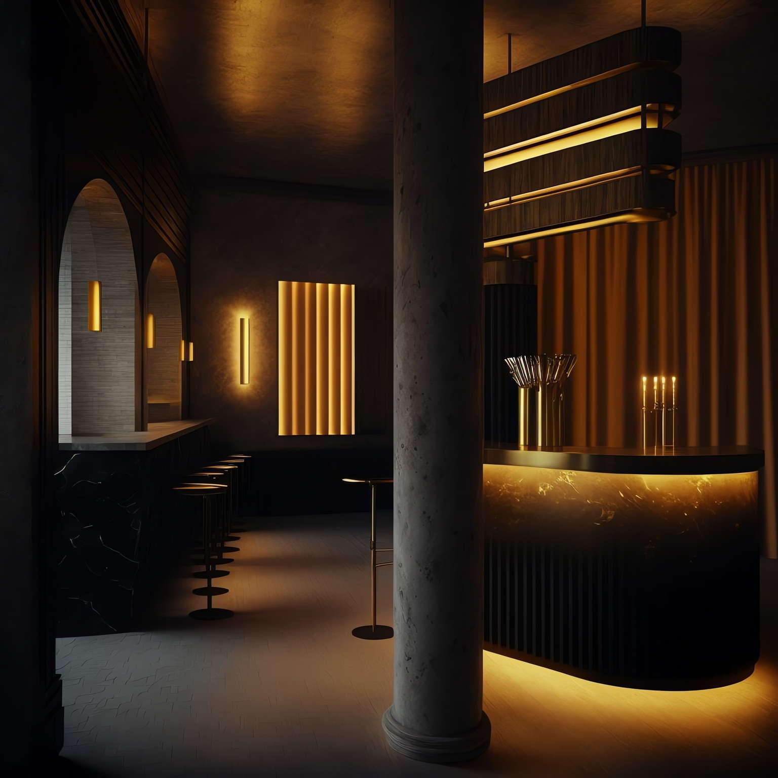 餐厅酒吧设计Midjourney灵感图库-_设计智库-全球设计案例智能库_OJBKAI.COM-全球设计案例智能库_OJBKAI.COM设计智库