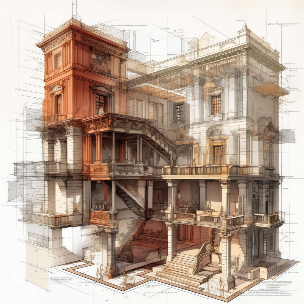 图片[20]-全球设计案例智能库_OJBKAI.COM西方建筑草图Midjourney灵感图库-名师联智库－全球设计案例智能库名师联素材平台-全球设计案例智能库_OJBKAI.COM设计智库