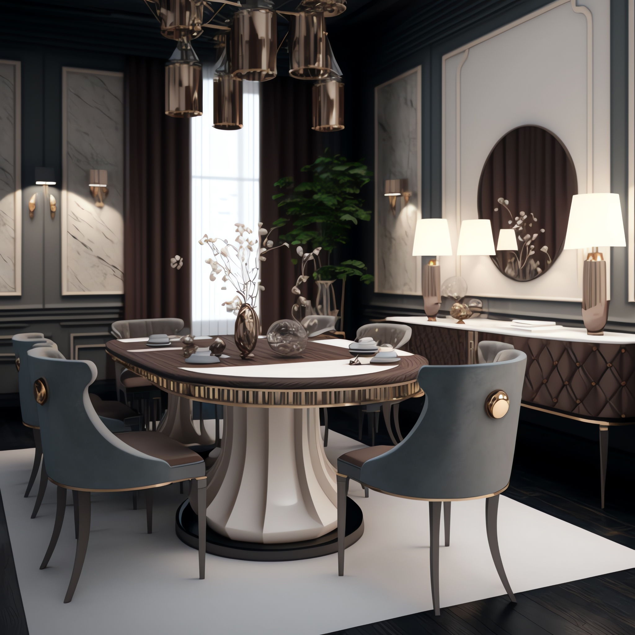 图片[64]-全球设计案例智能库_OJBKAI.COM轻奢简欧客餐厅_Midjourney灵感图库-全球设计案例智能库_OJBKAI.COM设计智库