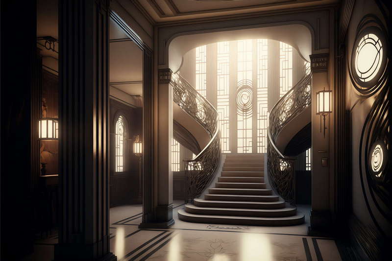 图片[24]-全球设计案例智能库_OJBKAI.COM复古旋转楼梯4_Midjourney灵感图库-设计智库－全球设计案例智能库_OJBKAI.COM-全球设计案例智能库_OJBKAI.COM设计智库