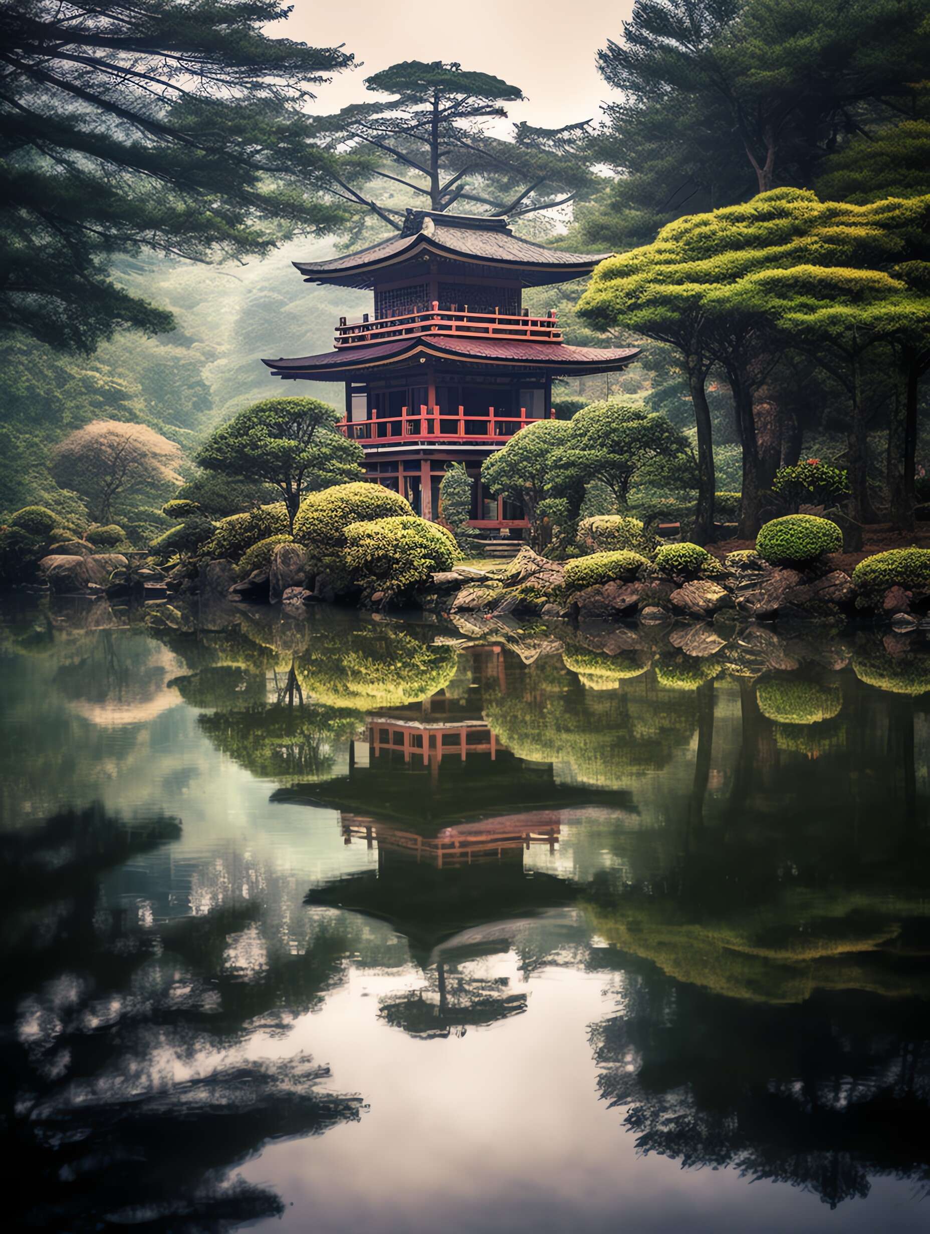庭院景观Midjourney灵感图库-_设计智库－全球设计案例智能库_OJBKAI.COM-全球设计案例智能库_OJBKAI.COM设计智库