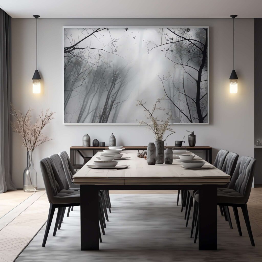 现代风格餐桌Midjourney灵感图库-_设计智库－全球设计案例智能库_OJBKAI.COM-全球设计案例智能库_OJBKAI.COM设计智库