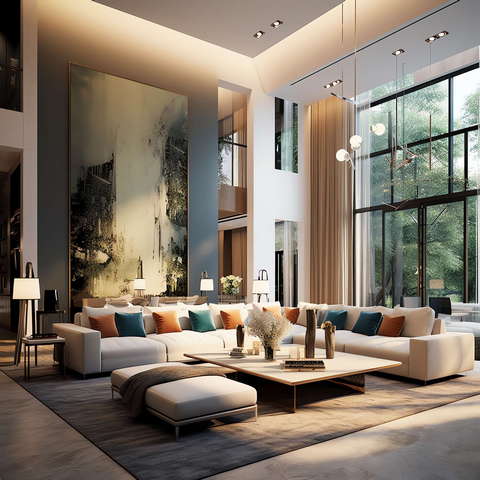 图片[10]-全球设计案例智能库_OJBKAI.COM现代挑高客厅Midjourney灵感图库-_设计智库－全球设计案例智能库_OJBKAI.COM-全球设计案例智能库_OJBKAI.COM设计智库