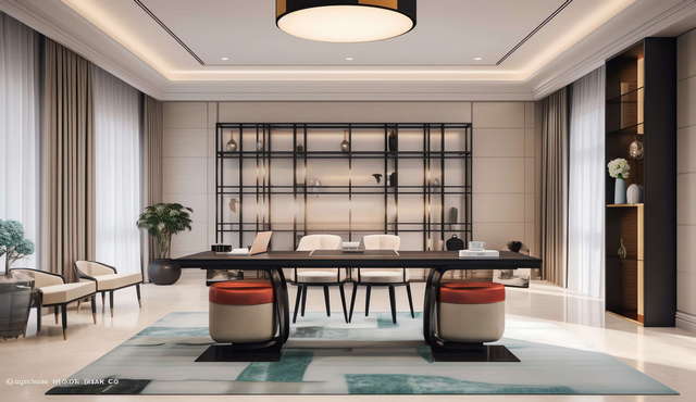 图片[4]-全球设计案例智能库_OJBKAI.COM新中式茶室书房Midjourney灵感图库-_设计智库－全球设计案例智能库_OJBKAI.COM-全球设计案例智能库_OJBKAI.COM设计智库