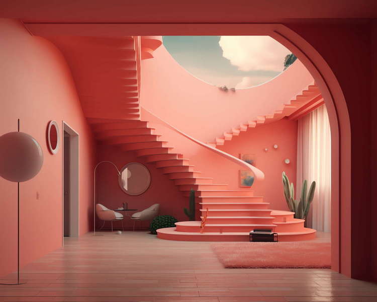 图片[5]-全球设计案例智能库_OJBKAI.COM色彩艺术楼梯Midjourney灵感图库-_设计智库－全球设计案例智能库_OJBKAI.COM-全球设计案例智能库_OJBKAI.COM设计智库
