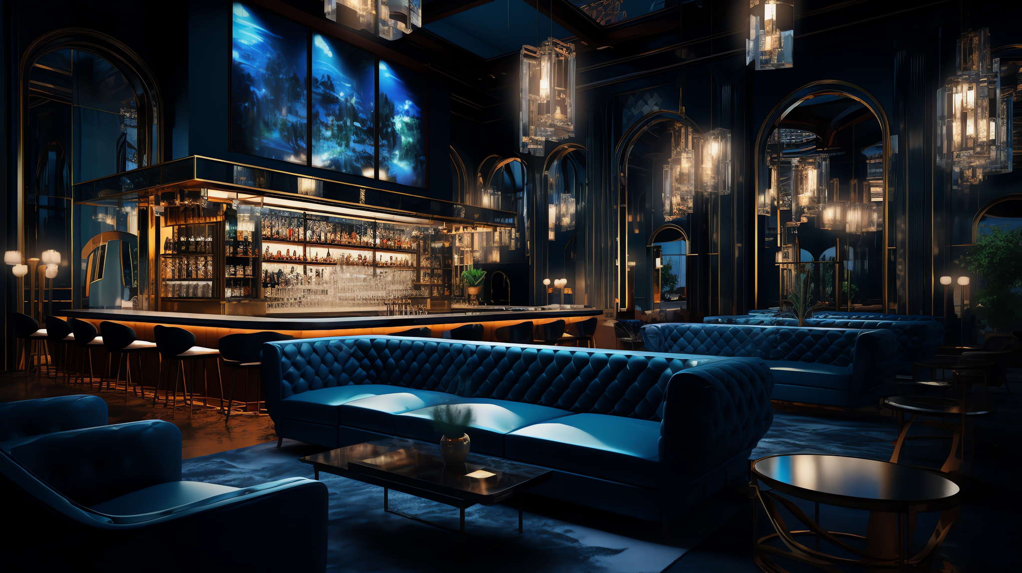 赛博朋克风KTV_Midjourney灵感图库-_设计智库-全球设计案例智能库_OJBKAI.COM-全球设计案例智能库_OJBKAI.COM设计智库