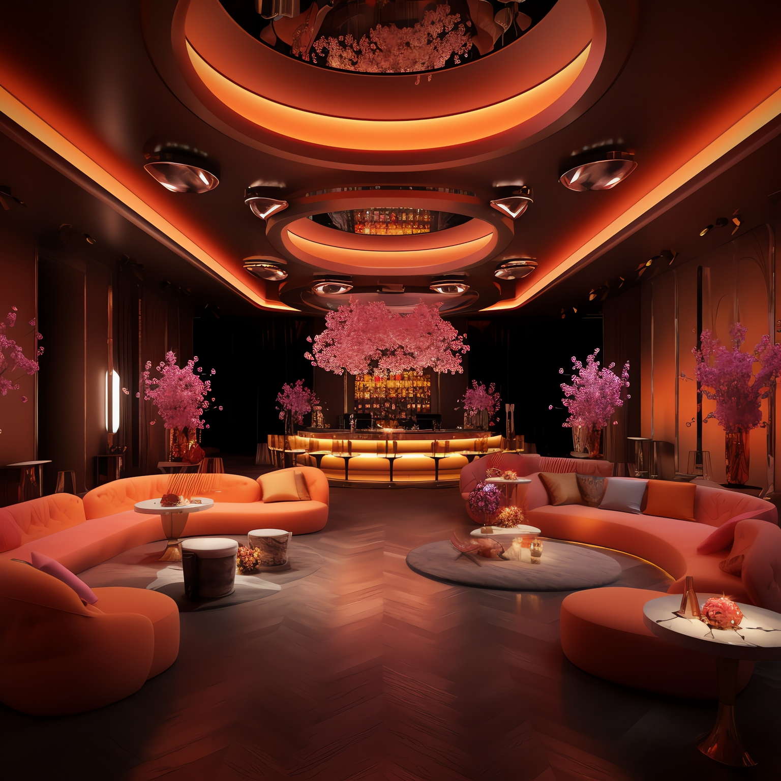 赛博朋克风霓虹灯设计KTV_Midjourney灵感图库-设计智库-全球设计案例智能库_OJBKAI.COM-全球设计案例智能库_OJBKAI.COM设计智库