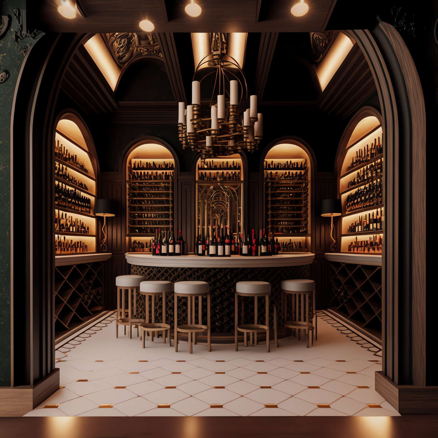 餐厅酒吧区Midjourney灵感图库-_设计智库-全球设计案例智能库_OJBKAI.COM-全球设计案例智能库_OJBKAI.COM设计智库