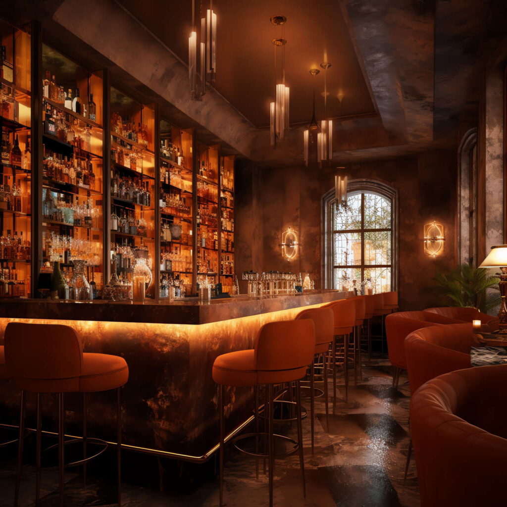 图片[4]-全球设计案例智能库_OJBKAI.COM色彩前卫艺术酒吧吧台区Midjourney灵感图库-_设计智库－全球设计案例智能库_OJBKAI.COM-全球设计案例智能库_OJBKAI.COM设计智库