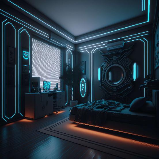 图片[65]-全球设计案例智能库_OJBKAI.COM赛博朋克风霓虹灯设计男孩房1_Midjourney灵感图库-_设计智库－全球设计案例智能库_OJBKAI.COM-全球设计案例智能库_OJBKAI.COM设计智库