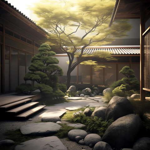 图片[53]-全球设计案例智能库_OJBKAI.COM新中式庭院景观Midjourney灵感图库-_设计智库－全球设计案例智能库_OJBKAI.COM-全球设计案例智能库_OJBKAI.COM设计智库