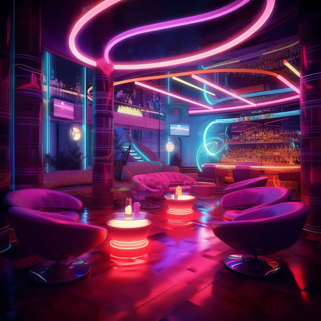 图片[27]-全球设计案例智能库_OJBKAI.COM赛博朋克风霓虹灯设计KTV酒吧_Midjourney灵感图库-_设计智库－全球设计案例智能库_OJBKAI.COM-全球设计案例智能库_OJBKAI.COM设计智库