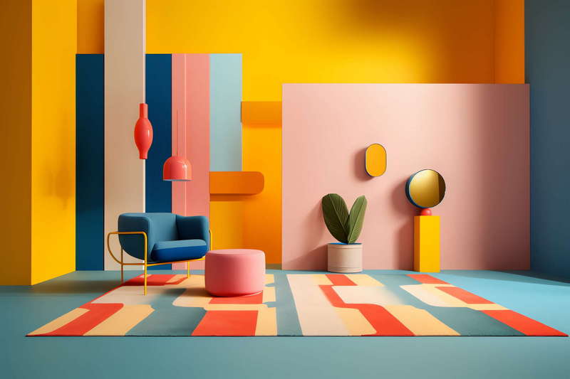 图片[22]-全球设计案例智能库_OJBKAI.COM时尚色彩碰撞家居搭配Midjourney灵感图库-_设计智库－全球设计案例智能库_OJBKAI.COM-全球设计案例智能库_OJBKAI.COM设计智库