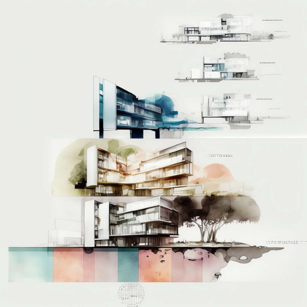 图片[24]-全球设计案例智能库_OJBKAI.COM建筑剖面图Midjourney灵感图库-名师联智库－全球设计案例智能库名师联素材平台-全球设计案例智能库_OJBKAI.COM设计智库