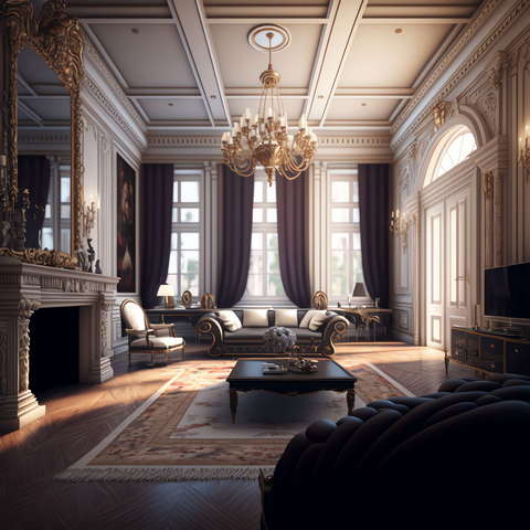 图片[27]-全球设计案例智能库_OJBKAI.COM复古奢华客厅设计Midjourney灵感图库-_设计智库－全球设计案例智能库_OJBKAI.COM-全球设计案例智能库_OJBKAI.COM设计智库