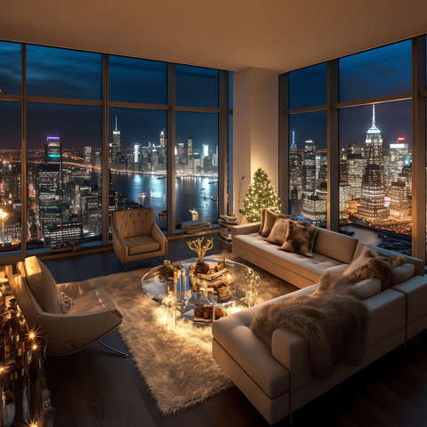 现代前卫大平层Midjourney灵感图库-_设计智库－全球设计案例智能库_OJBKAI.COM-全球设计案例智能库_OJBKAI.COM设计智库