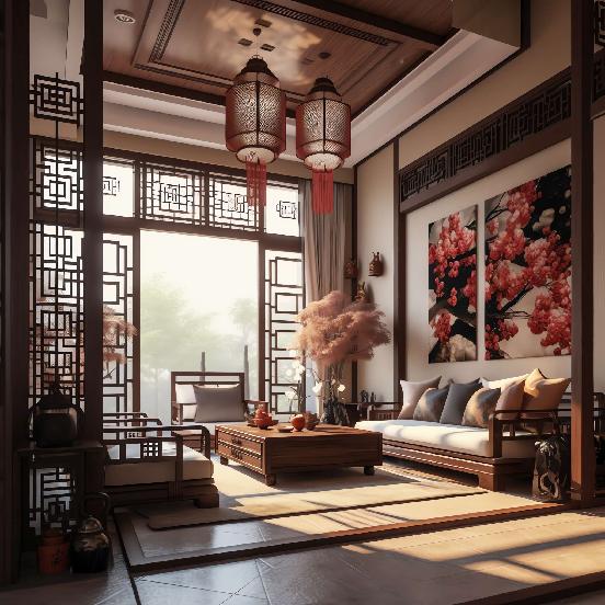 图片[54]-全球设计案例智能库_OJBKAI.COM别墅中式客厅Midjourney灵感图库-_设计智库－全球设计案例智能库_OJBKAI.COM-全球设计案例智能库_OJBKAI.COM设计智库