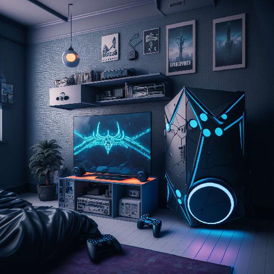 图片[22]-全球设计案例智能库_OJBKAI.COM赛博朋克风霓虹灯设计男孩房1_Midjourney灵感图库-_设计智库－全球设计案例智能库_OJBKAI.COM-全球设计案例智能库_OJBKAI.COM设计智库