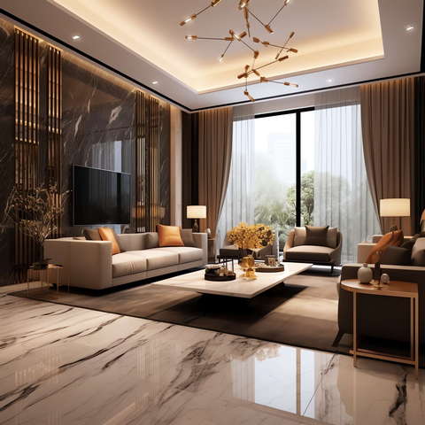 轻奢前卫现代客厅Midjourney灵感图库-_设计智库－全球设计案例智能库_OJBKAI.COM-全球设计案例智能库_OJBKAI.COM设计智库