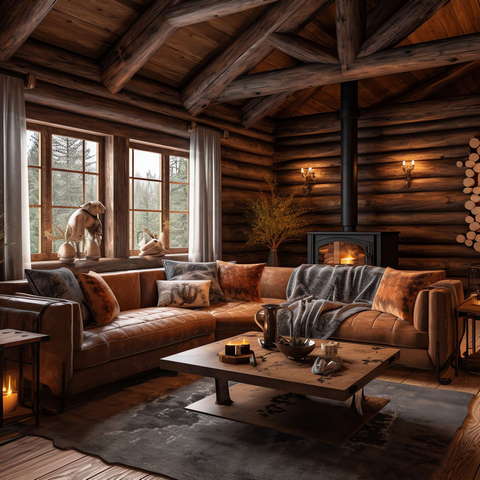 美式乡村风格客厅Midjourney灵感图库-_设计智库－全球设计案例智能库_OJBKAI.COM-全球设计案例智能库_OJBKAI.COM设计智库