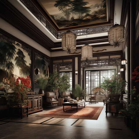 图片[13]-全球设计案例智能库_OJBKAI.COM住宅中式客厅Midjourney灵感图库-_设计智库－全球设计案例智能库_OJBKAI.COM-全球设计案例智能库_OJBKAI.COM设计智库