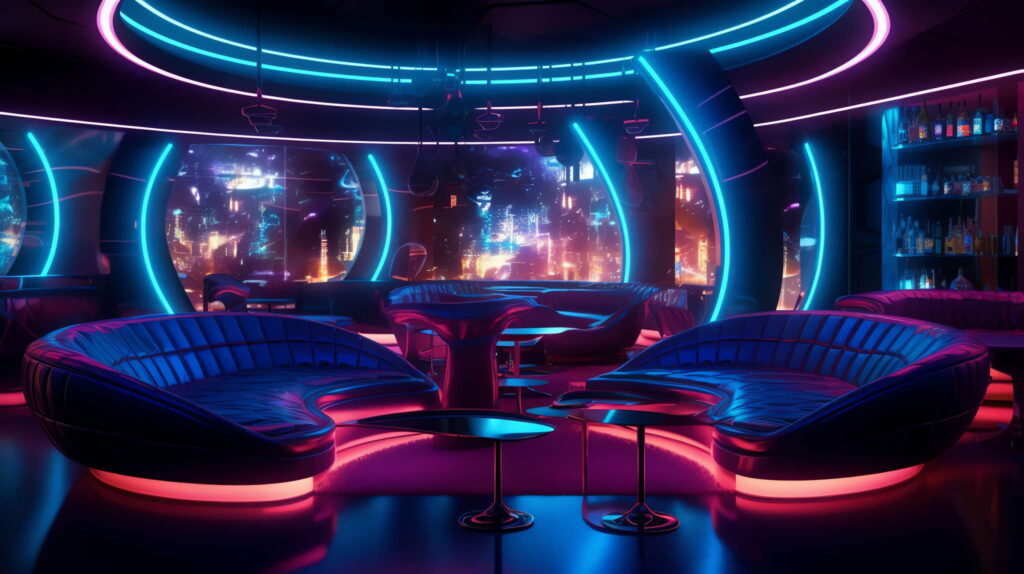 图片[26]-全球设计案例智能库_OJBKAI.COM赛博朋克风霓虹灯设计KTV酒吧_Midjourney灵感图库-_设计智库－全球设计案例智能库_OJBKAI.COM-全球设计案例智能库_OJBKAI.COM设计智库