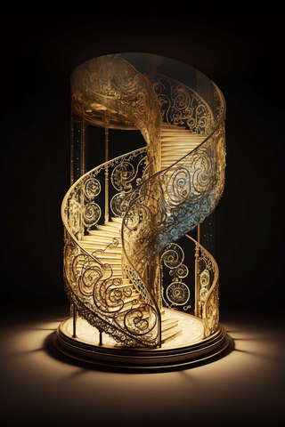 图片[4]-全球设计案例智能库_OJBKAI.COM科幻旋转楼梯-2_Midjourney灵感图库-设计智库－全球设计案例智能库_OJBKAI.COM-全球设计案例智能库_OJBKAI.COM设计智库