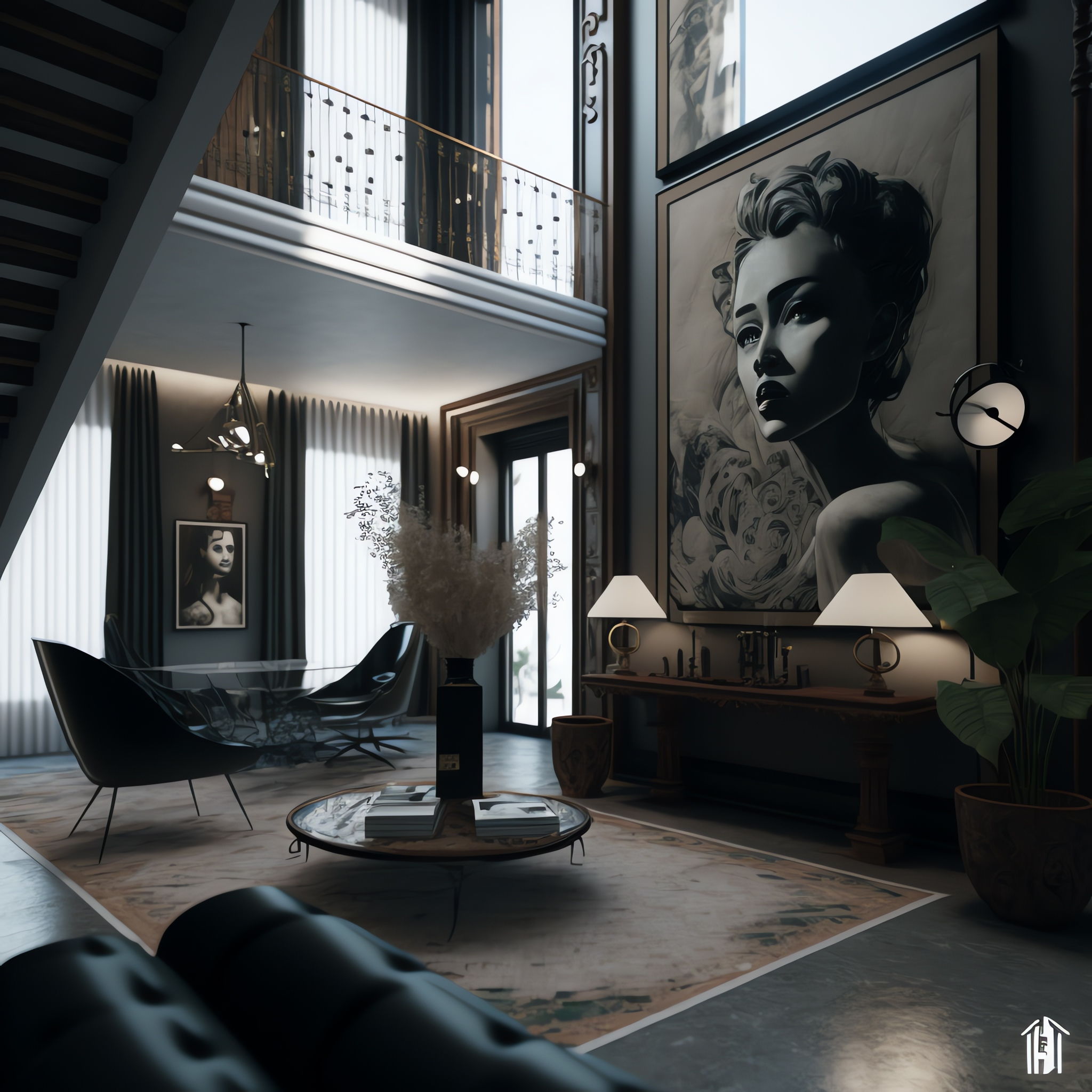 图片[6]-全球设计案例智能库_OJBKAI.COM工业风Loft户型住宅_Midjourney灵感图库-_设计智库－全球设计案例智能库_OJBKAI.COM-全球设计案例智能库_OJBKAI.COM设计智库