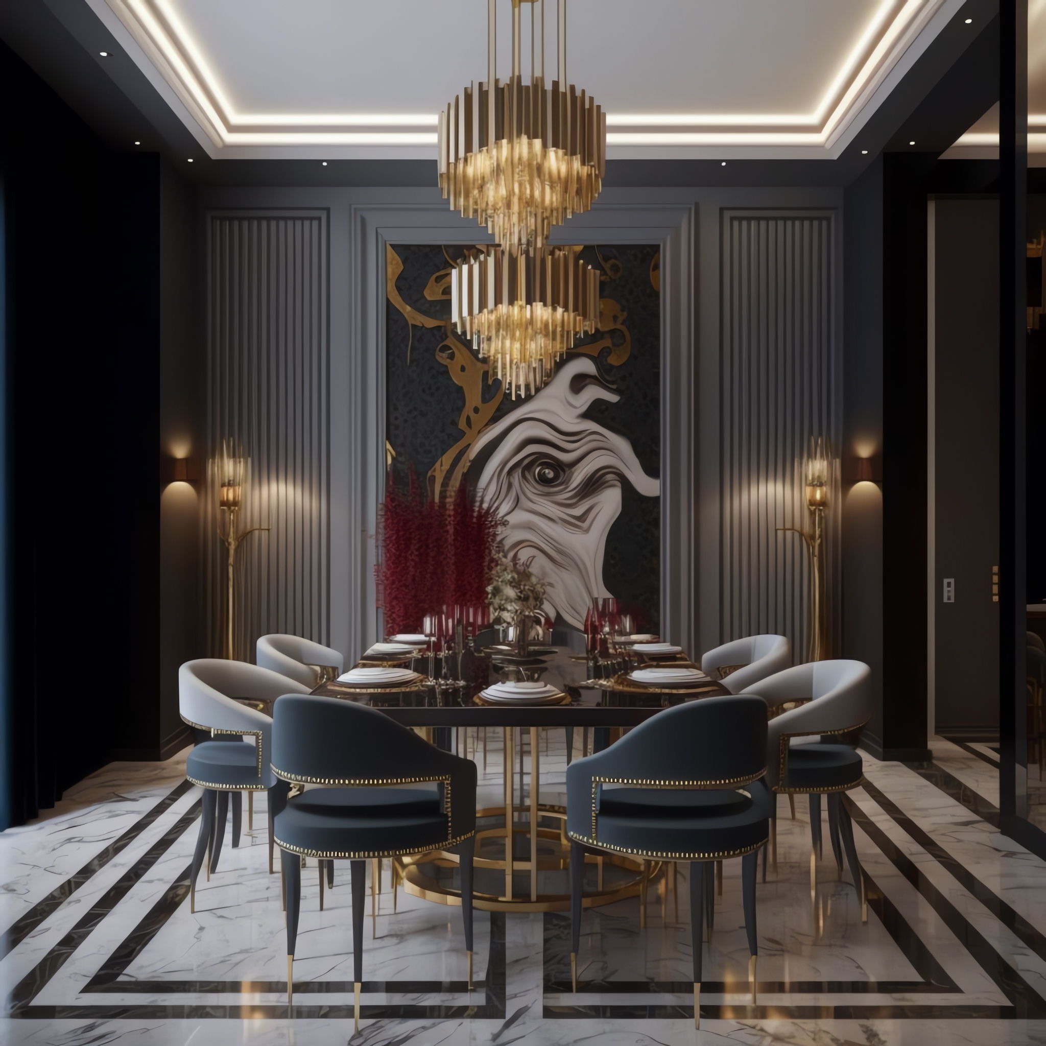 图片[90]-全球设计案例智能库_OJBKAI.COM轻奢简欧客餐厅_Midjourney灵感图库-全球设计案例智能库_OJBKAI.COM设计智库
