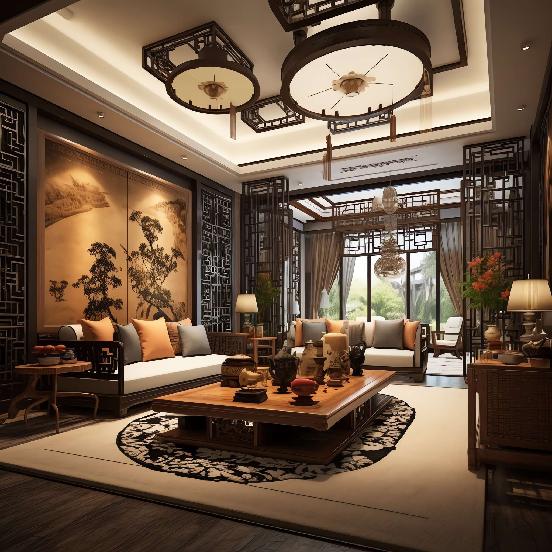 图片[39]-全球设计案例智能库_OJBKAI.COM别墅中式客厅Midjourney灵感图库-_设计智库－全球设计案例智能库_OJBKAI.COM-全球设计案例智能库_OJBKAI.COM设计智库