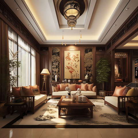 图片[45]-全球设计案例智能库_OJBKAI.COM住宅中式客厅Midjourney灵感图库-_设计智库－全球设计案例智能库_OJBKAI.COM-全球设计案例智能库_OJBKAI.COM设计智库
