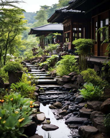 别墅庭院Midjourney灵感图库-_设计智库－全球设计案例智能库_OJBKAI.COM-全球设计案例智能库_OJBKAI.COM设计智库