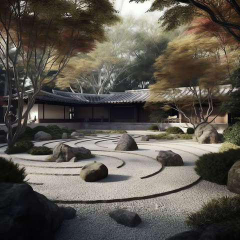 图片[9]-全球设计案例智能库_OJBKAI.COM别墅庭院日式枯山水Midjourney灵感图库-_设计智库－全球设计案例智能库_OJBKAI.COM-全球设计案例智能库_OJBKAI.COM设计智库