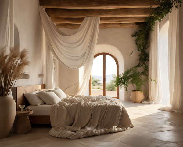 家装地中海卧室Midjourney灵感图库-_设计智库－全球设计案例智能库_OJBKAI.COM-全球设计案例智能库_OJBKAI.COM设计智库