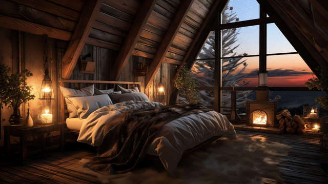 美式乡村风格卧室Midjourney灵感图库-_设计智库－全球设计案例智能库_OJBKAI.COM-全球设计案例智能库_OJBKAI.COM设计智库