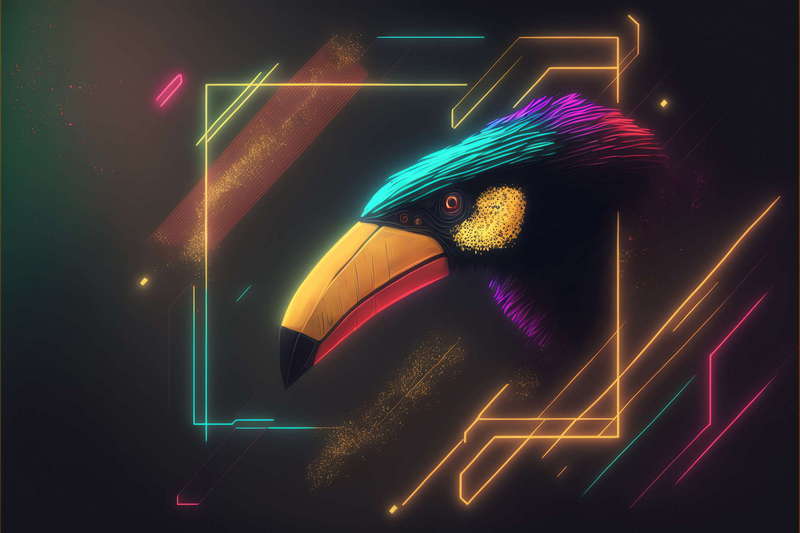 赛博朋克风霓虹灯-1_Midjourney灵感图库-设计智库－全球设计案例智能库_OJBKAI.COM-全球设计案例智能库_OJBKAI.COM设计智库