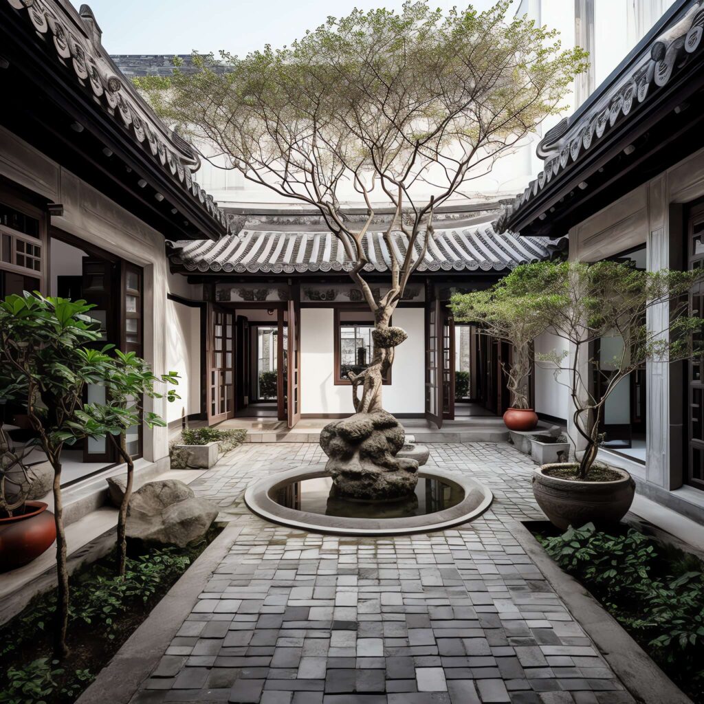 图片[5]-全球设计案例智能库_OJBKAI.COM中式别墅庭院Midjourney灵感图库-_设计智库－全球设计案例智能库_OJBKAI.COM-全球设计案例智能库_OJBKAI.COM设计智库