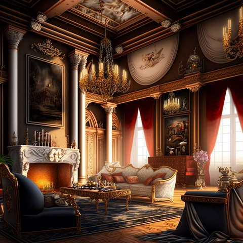 图片[39]-全球设计案例智能库_OJBKAI.COM复古奢华客厅设计Midjourney灵感图库-_设计智库－全球设计案例智能库_OJBKAI.COM-全球设计案例智能库_OJBKAI.COM设计智库