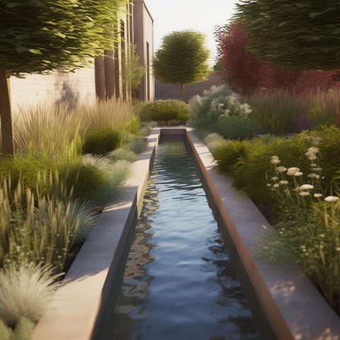 现代新中式庭院Midjourney灵感图库-_设计智库－全球设计案例智能库_OJBKAI.COM-全球设计案例智能库_OJBKAI.COM设计智库