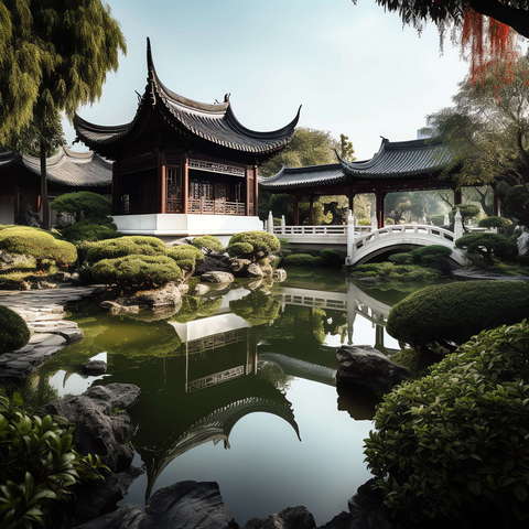 图片[21]-全球设计案例智能库_OJBKAI.COM新中式庭院景观Midjourney灵感图库-_设计智库－全球设计案例智能库_OJBKAI.COM-全球设计案例智能库_OJBKAI.COM设计智库