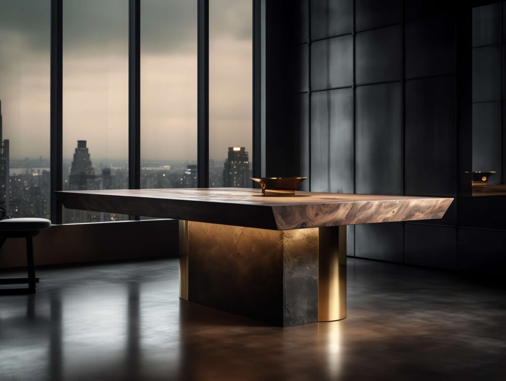 侘寂风餐桌Midjourney灵感图库-_设计智库－全球设计案例智能库_OJBKAI.COM-全球设计案例智能库_OJBKAI.COM设计智库